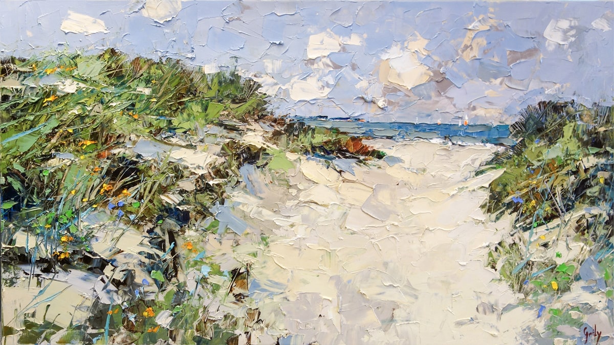 FRANK GETTY ARTIST - View from the Dunes - 31-5 x 55 P03750